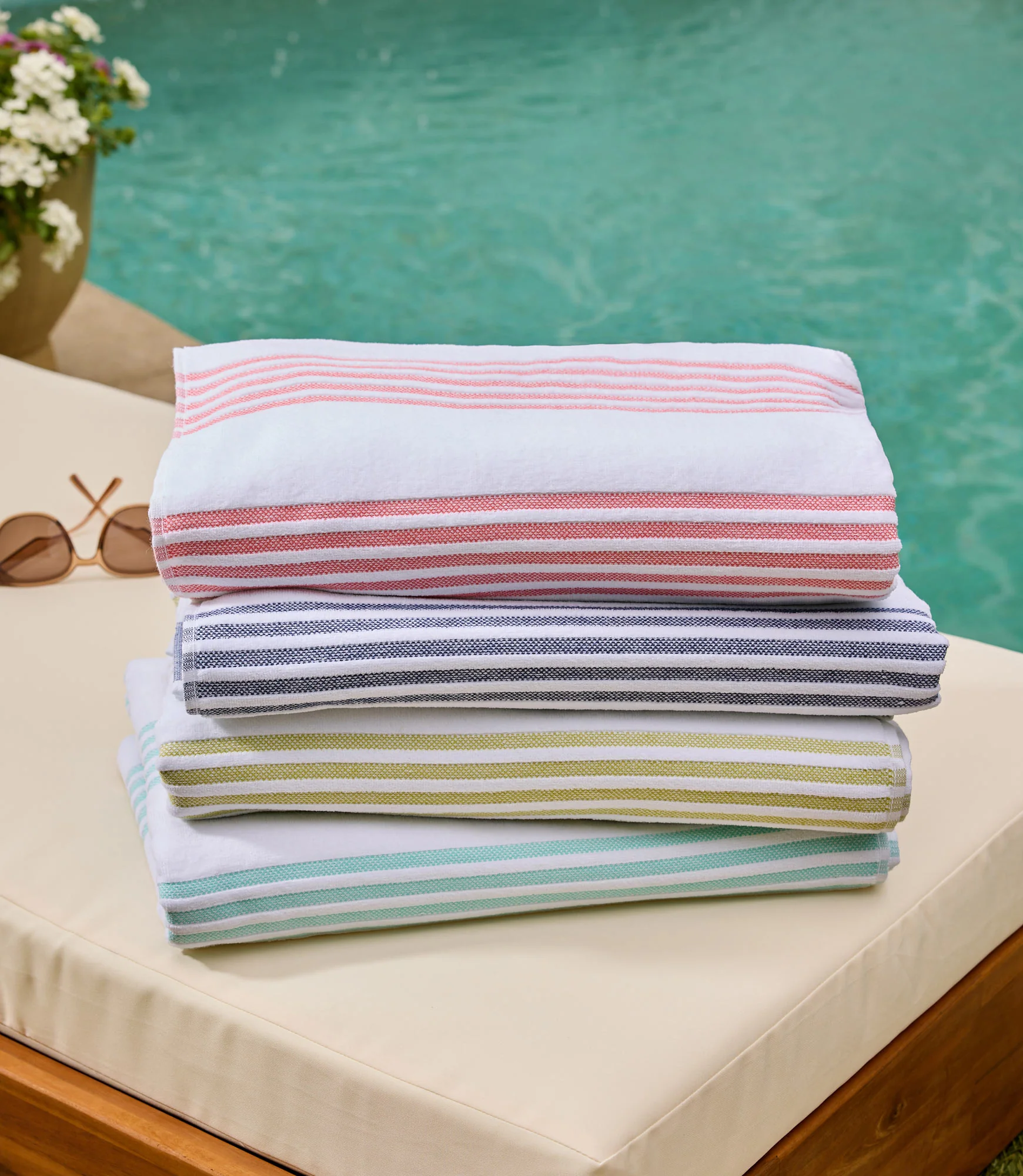 Aegean Stripe Beach Towel - Image 3